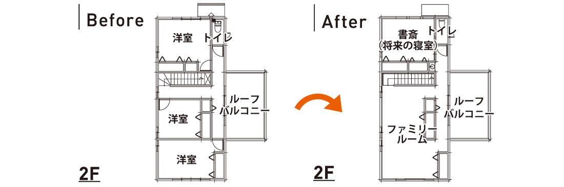 施工事例2F 間取り図